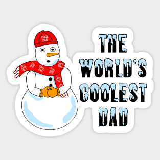 World's Coolest Dad Sticker